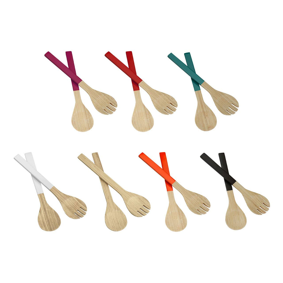 Kyoto Red Salad Servers
