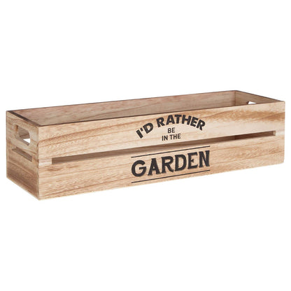 Naresso Natural Wood Planter and Herb Crate