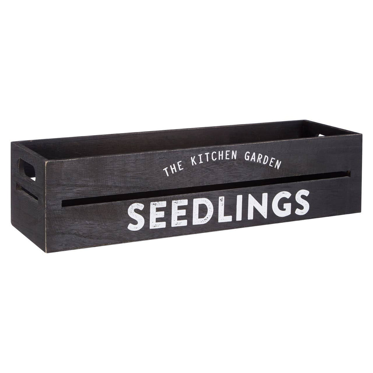 Naresso Black Wood Planter And Herb Crate