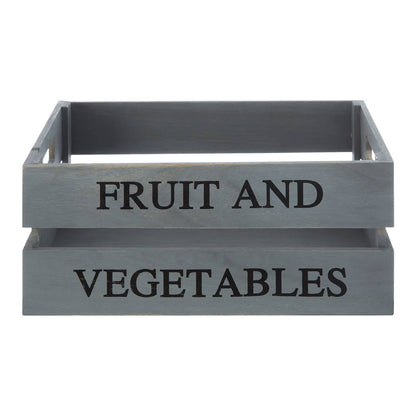 Naresso Grey Wood Fruit and Vegetable Crate
