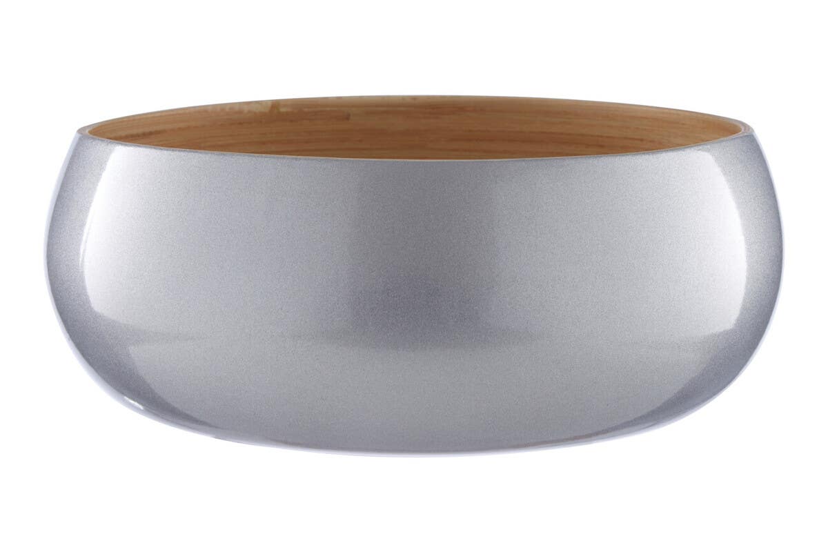 Kyoto Small Silver Bamboo Bowl