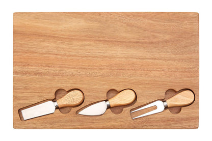 Socorro Cheese Board with Three Knives
