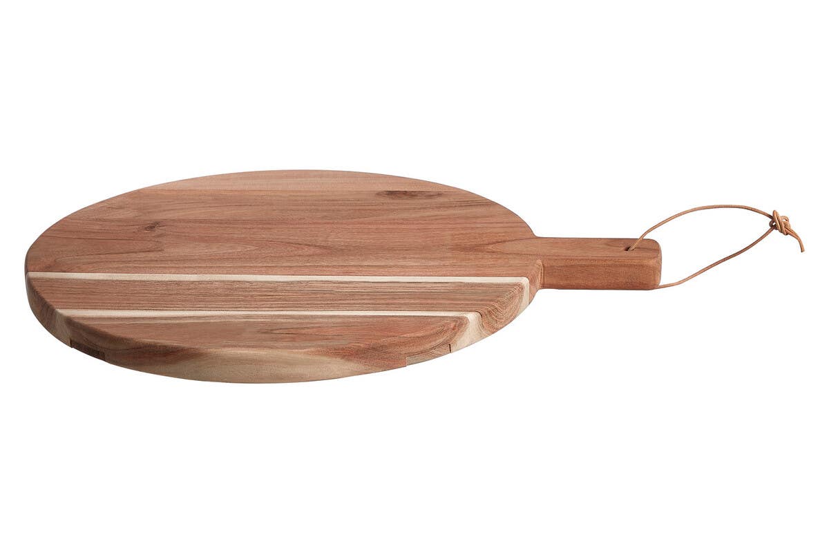 Socorro Medium Round Acacia Wood Chopping And Serving Board