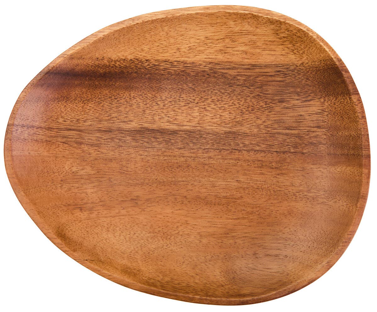 Kora Acacia Wood Large Oval Plate