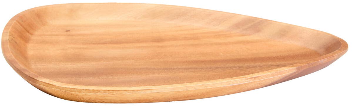 Kora Acacia Large Curved Triangular Serving Dish
