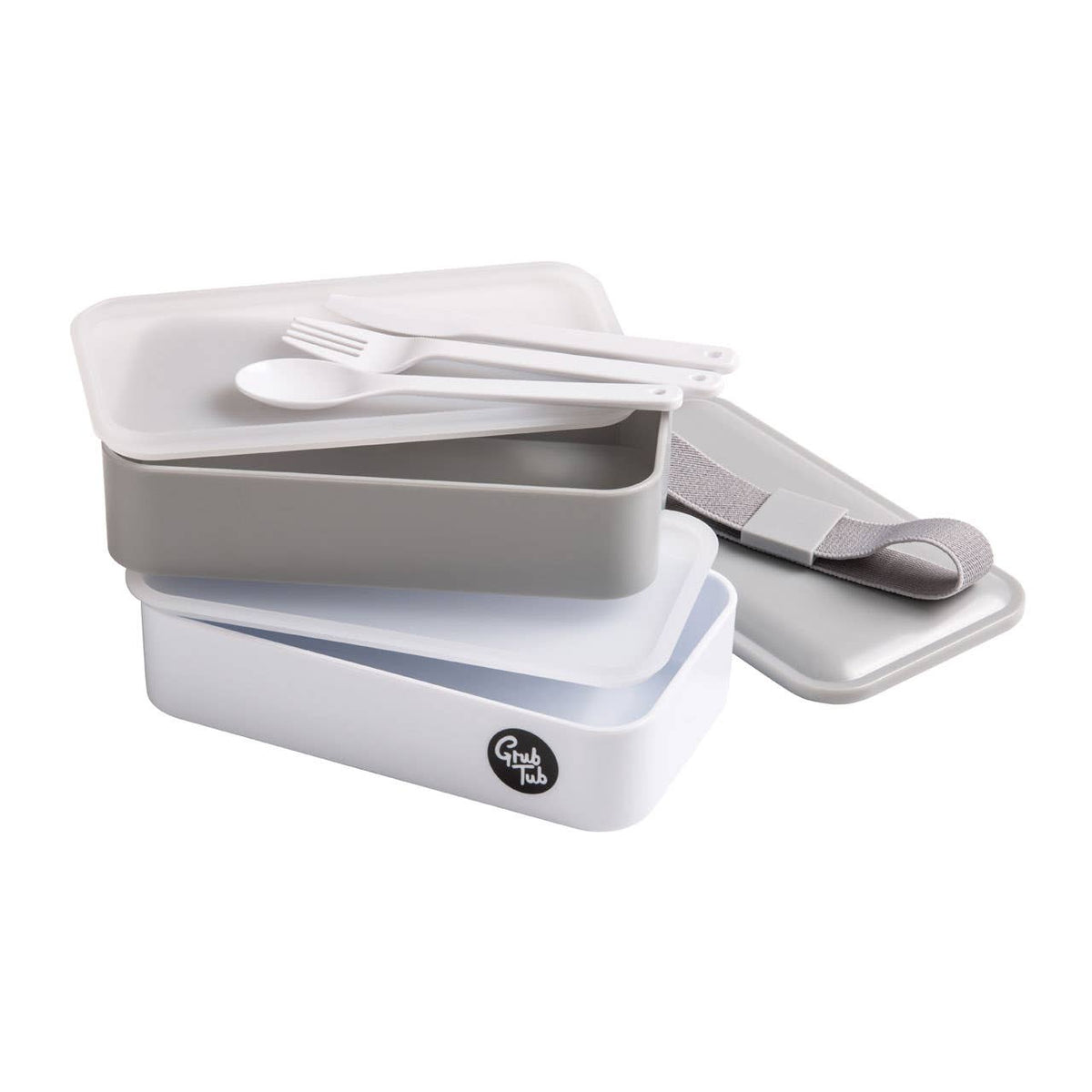 Grub Tub Grey Stackable Lunch Box