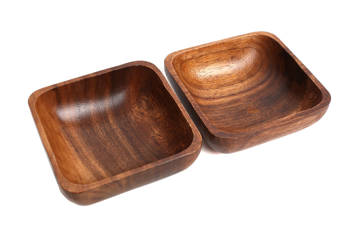 Kora Acacia Wood 2 Piece Bowl Set