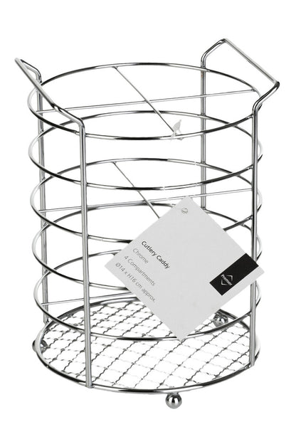 Soren Chrome 4 Section Cutlery Caddy
