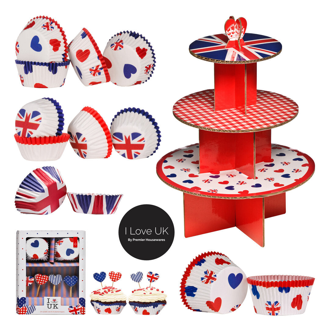 Diva I Love Uk 100 Piece Mini Cupcake Cases
