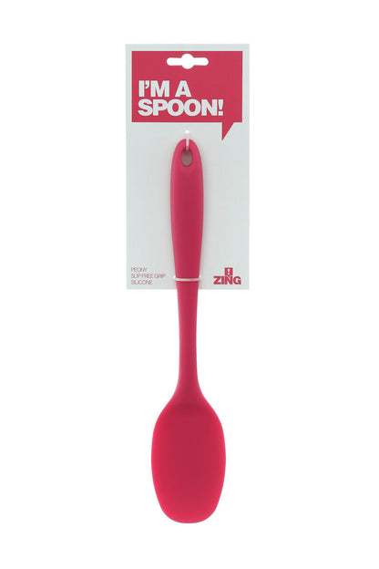 Zing Peony Pink Silicone Spoon