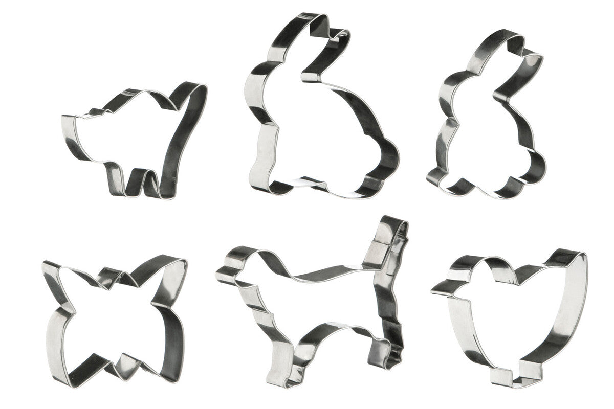 Sucre Set of 6 Animal Shape Cookie Cutters