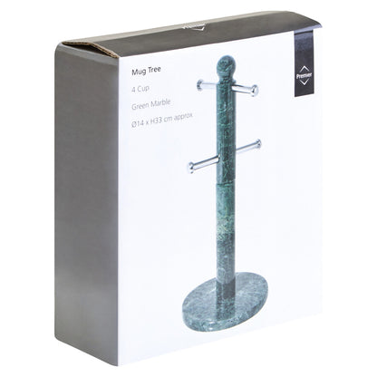 Marmore Green Marble 4 Cup Mug Tree