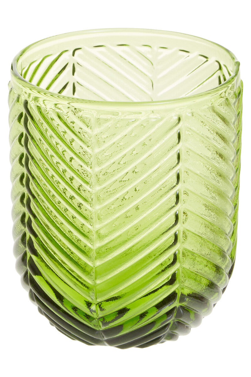Fleur Set Of Four Green Tumblers