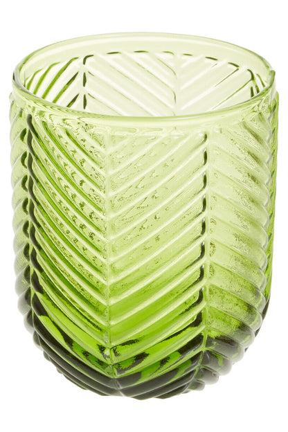 Fleur Set Of Four Green Tumblers