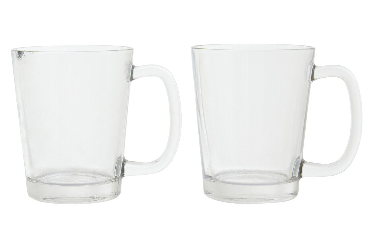 Torta Set Of Four Glass Clear Glass Mugs