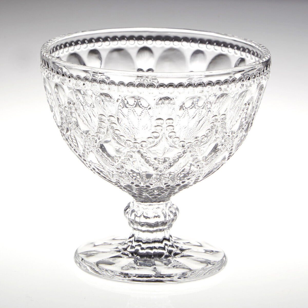 Fleur Set Of Two Clear Glass Sundae Dishes