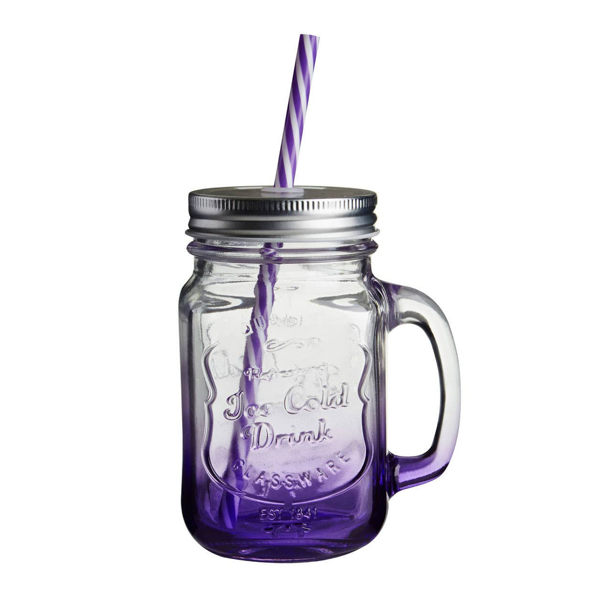 Bocal Assorted Coloured Mason Square Jar Mug