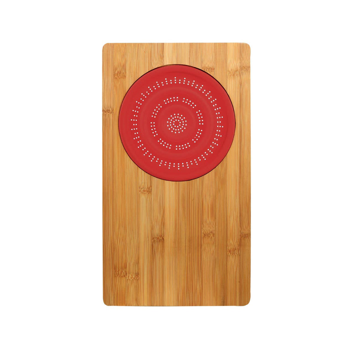 Aleki Bamboo Chopping Board With Silicone Colander
