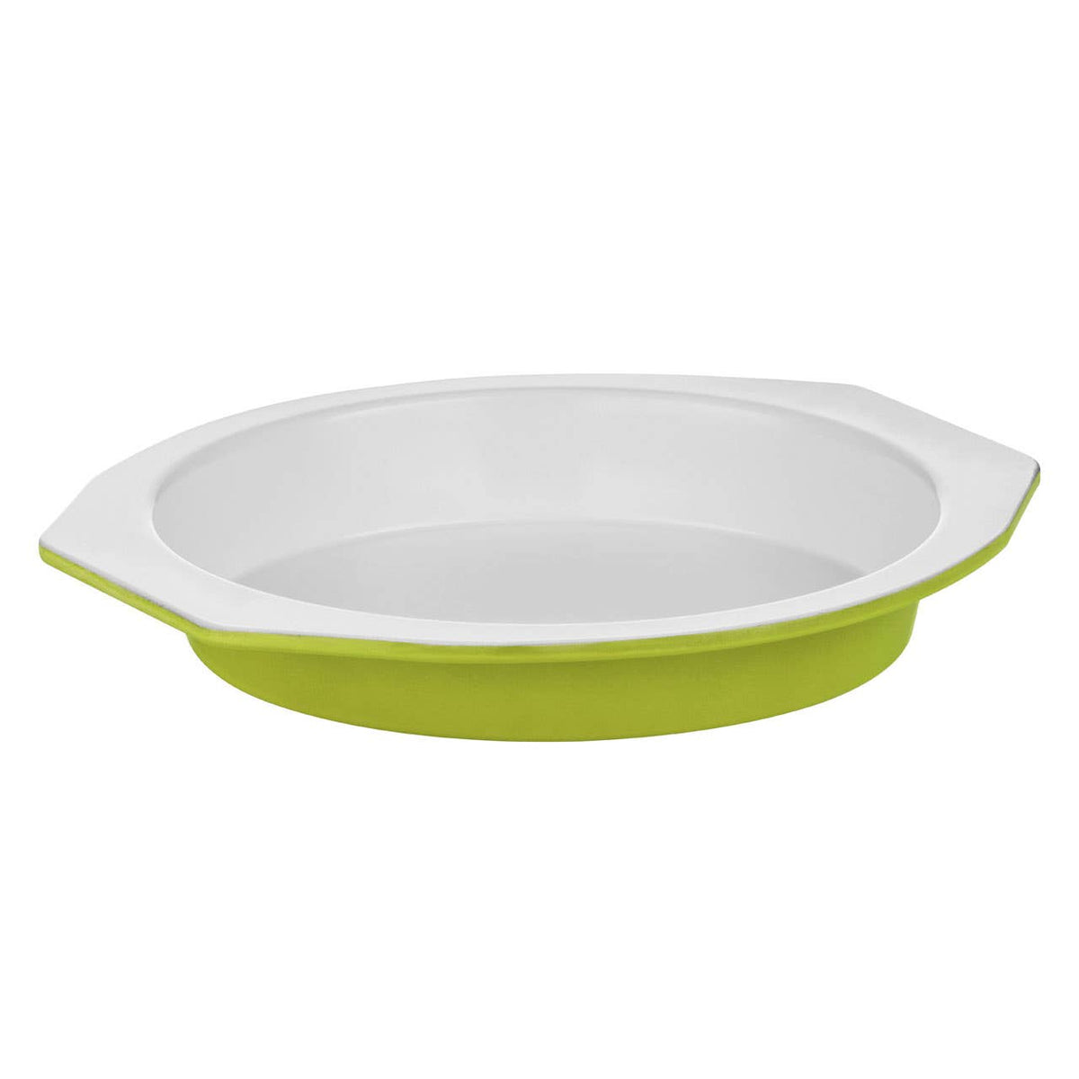 Ecocook Lime Green And White Metal Cake Tin