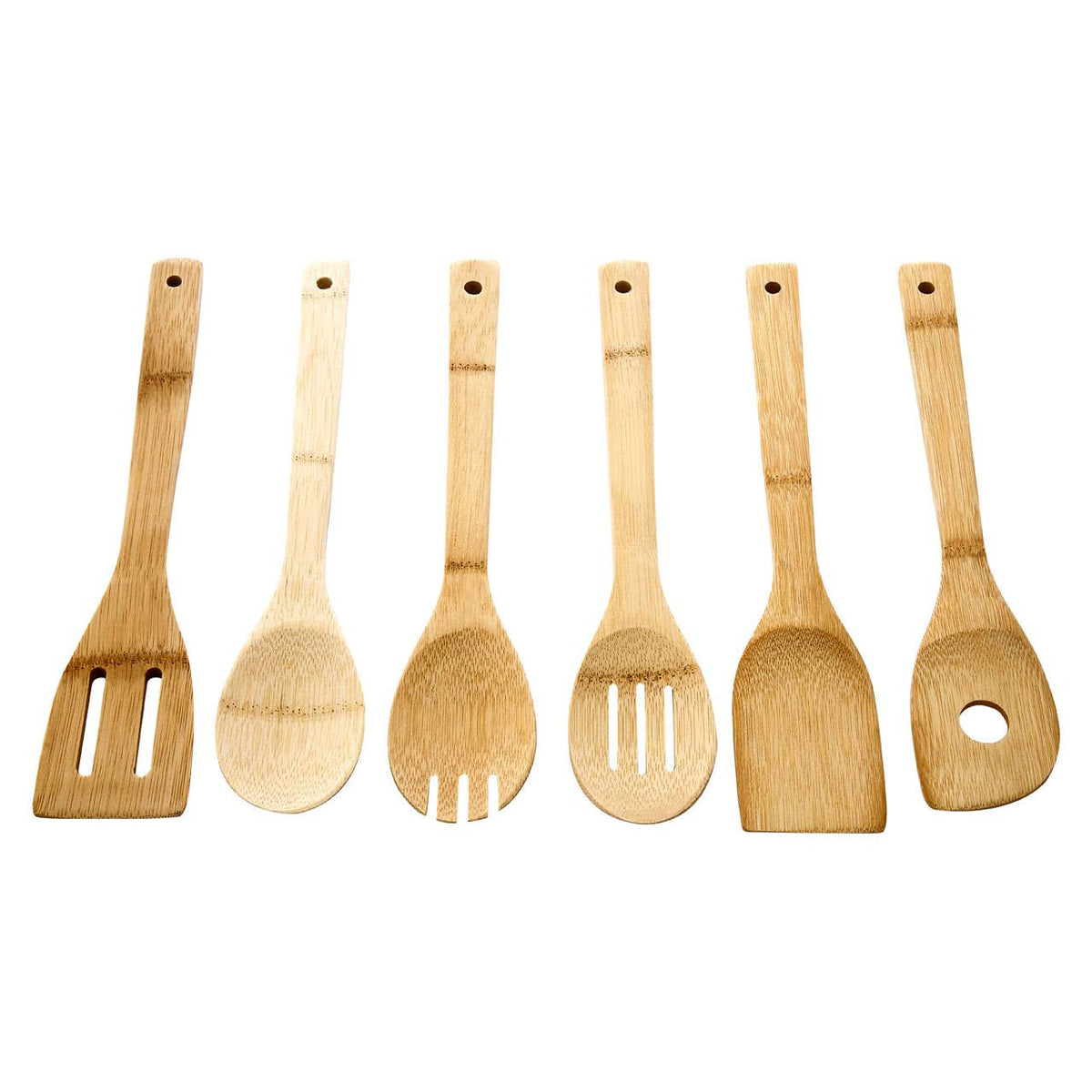 Aleki 6 Piece Bamboo Kichen Utensil Set