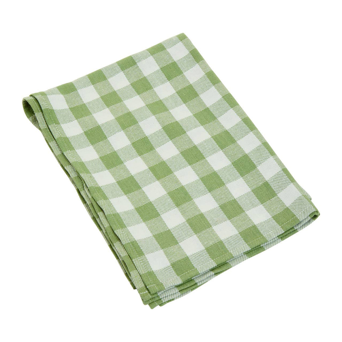 Doro Set Of Three Green And White Tea Towels