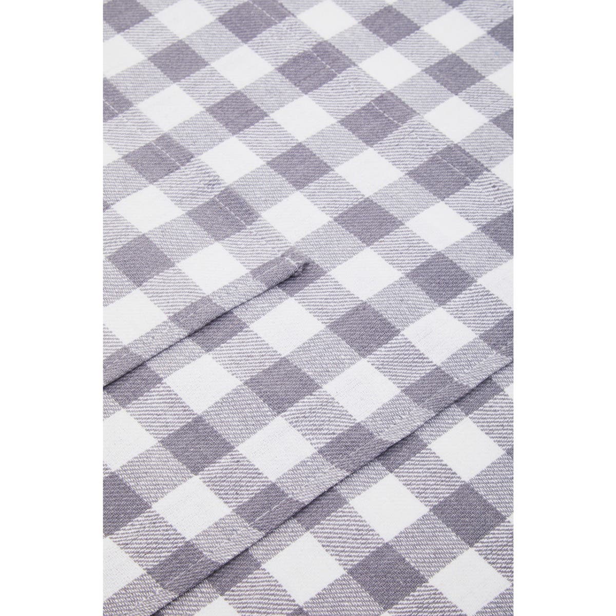 Doro Set Of Three Grey And White Cotton Tea Towels