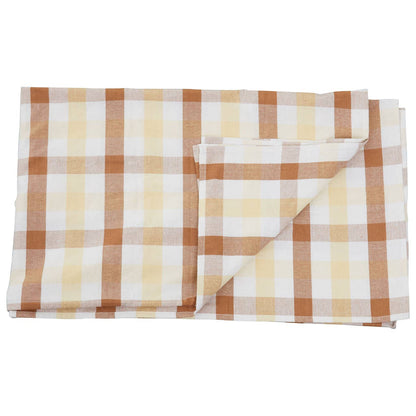 Thread and Loom Terracotta Gingham Tablecloth