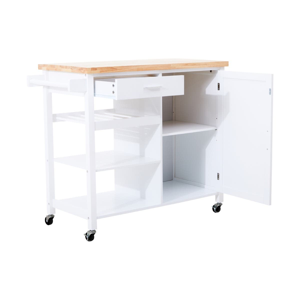 Frankfurt White Kitchen Trolley