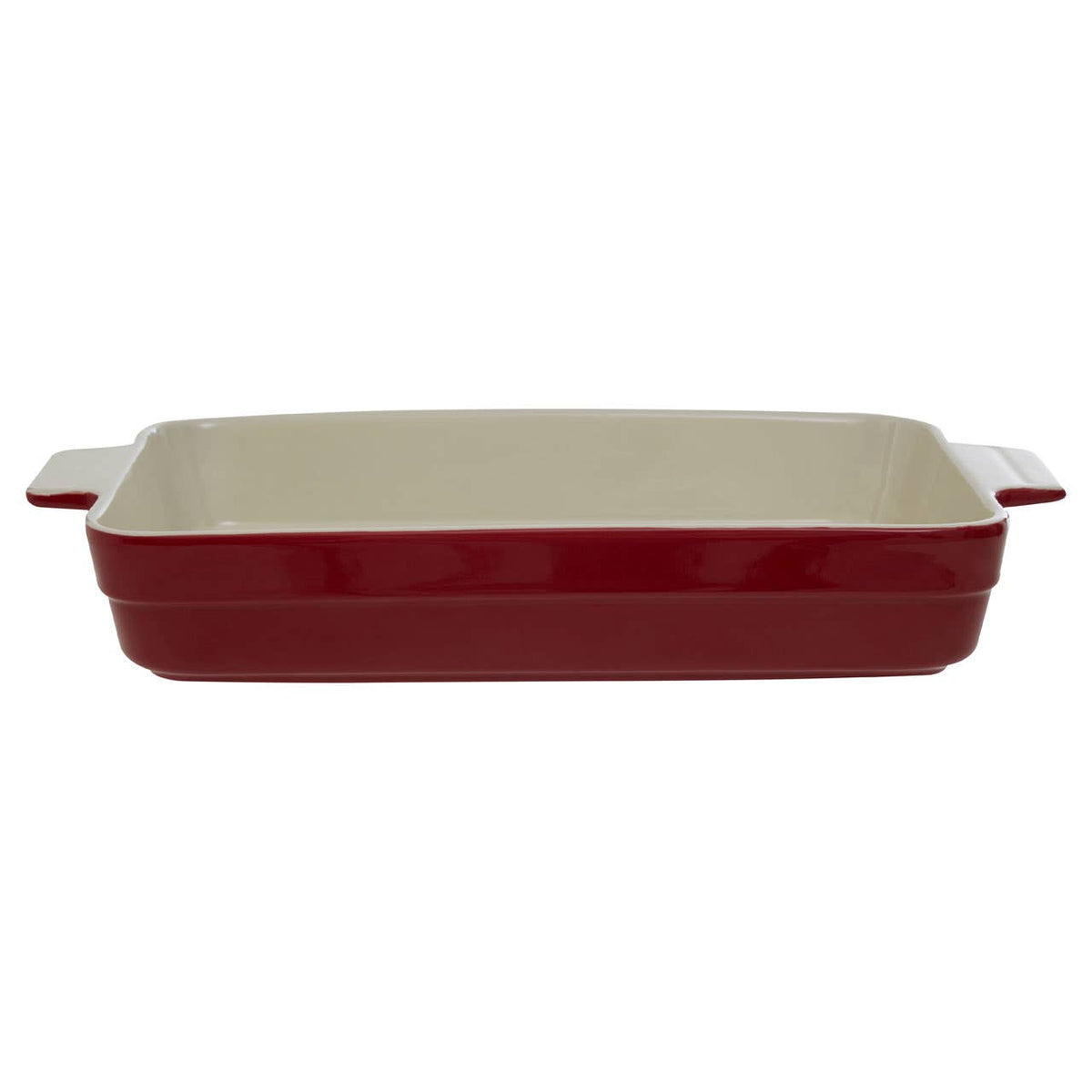 From Scratch Red Stoneware Rectangular Baking Dish