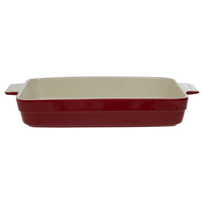 From Scratch Red Stoneware Rectangular Baking Dish