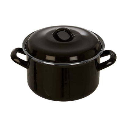 Porter Black Enamel 18cm Casserole Dish