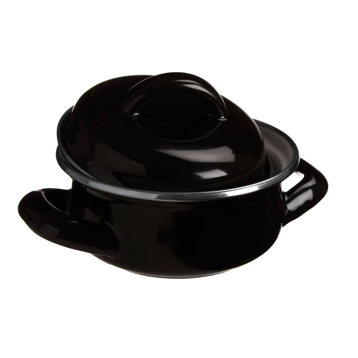 Porter Enamel Mini Casserole Dish - Black