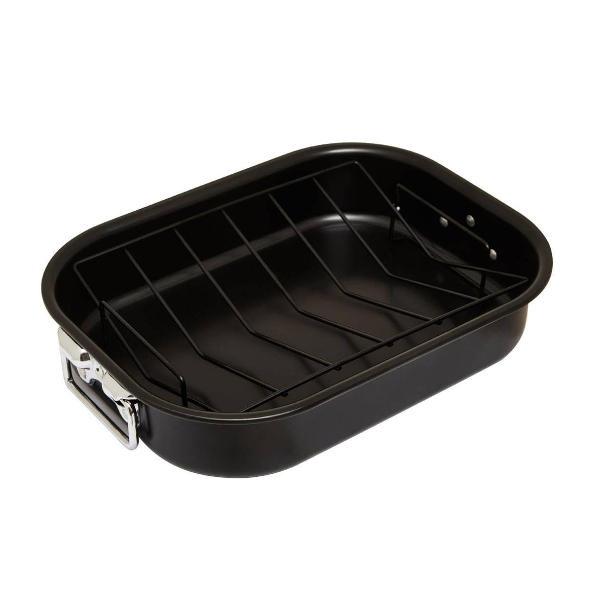 From Scratch Large Black Roasting Tin With Rack