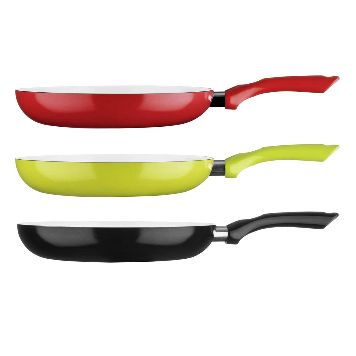 Ecocook 28cm Lime Green Frying Pan with Ceramic Coating