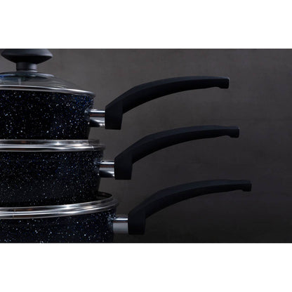Stoneflam 16cm Saucepan With Glass Lid