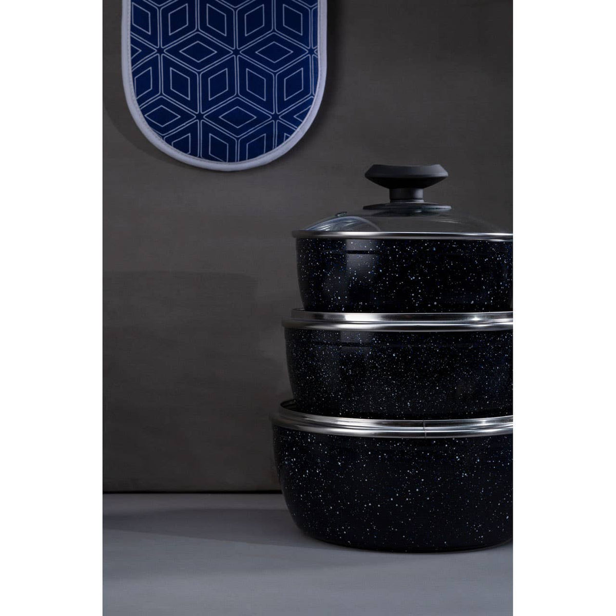 Stoneflam 20cm Saucepan With Glass Lid