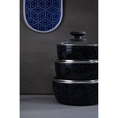 Stoneflam 20cm Saucepan With Glass Lid