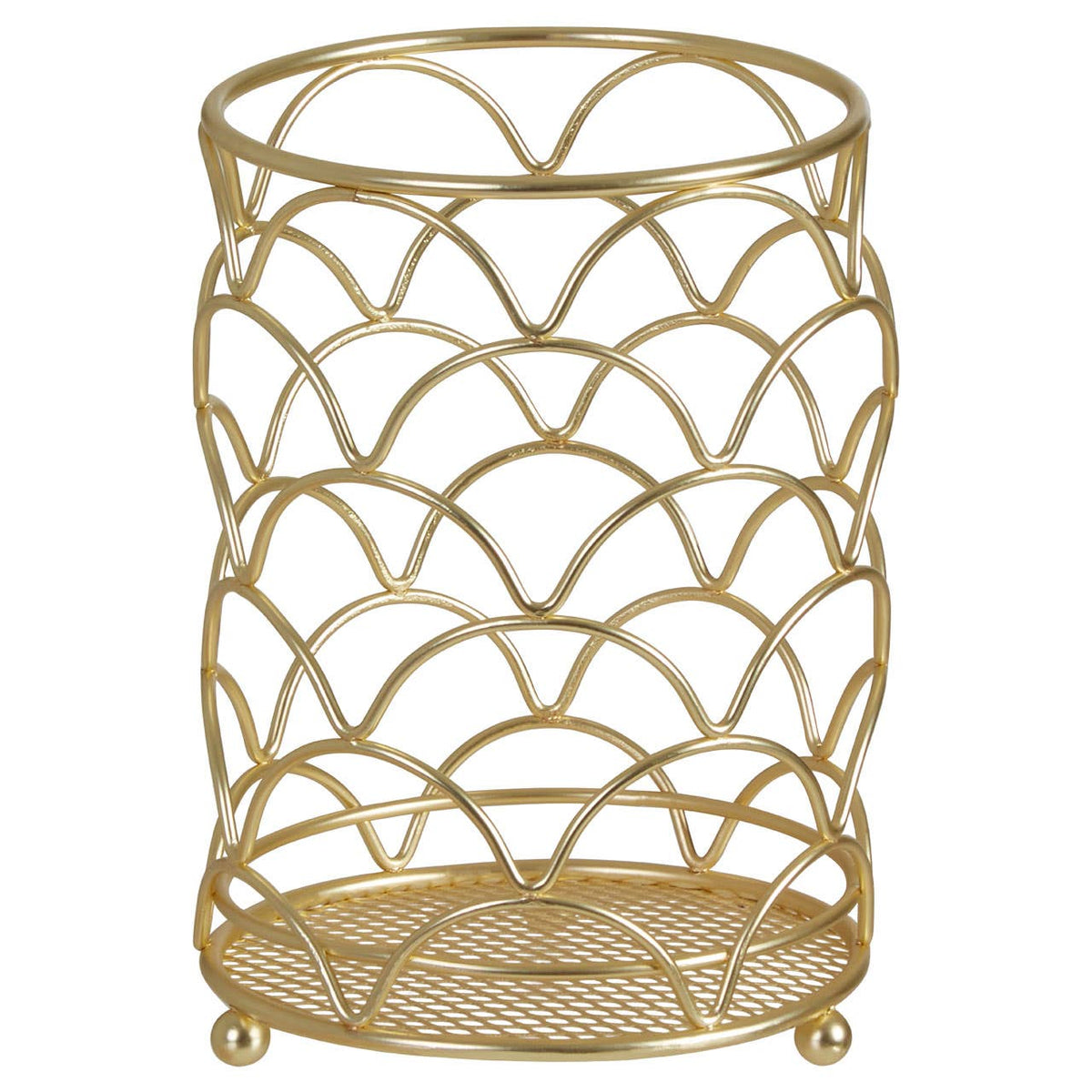 Vertex Deco Matte Gold Utensil Holder