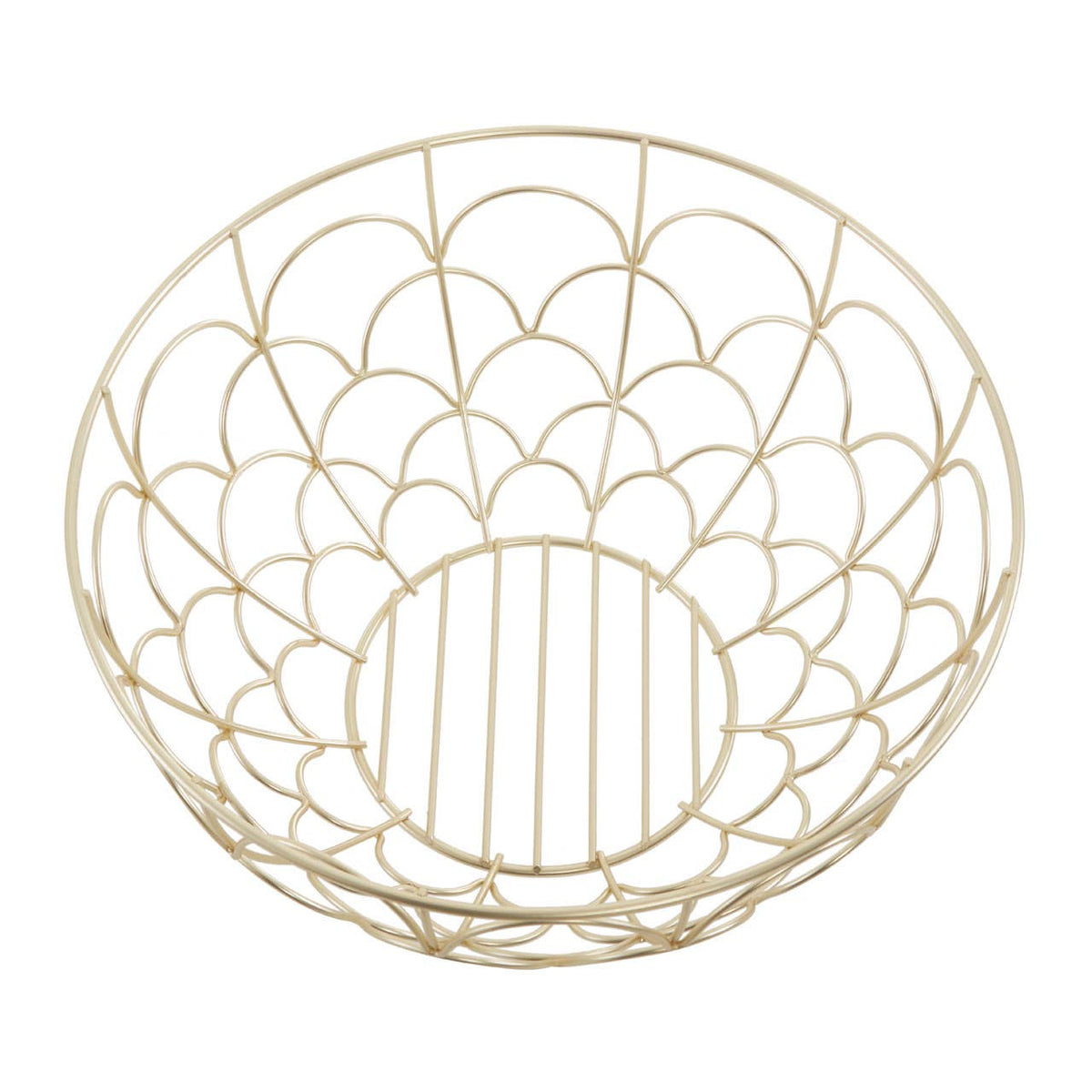 Vertex Deco Matte Gold Fruit Basket