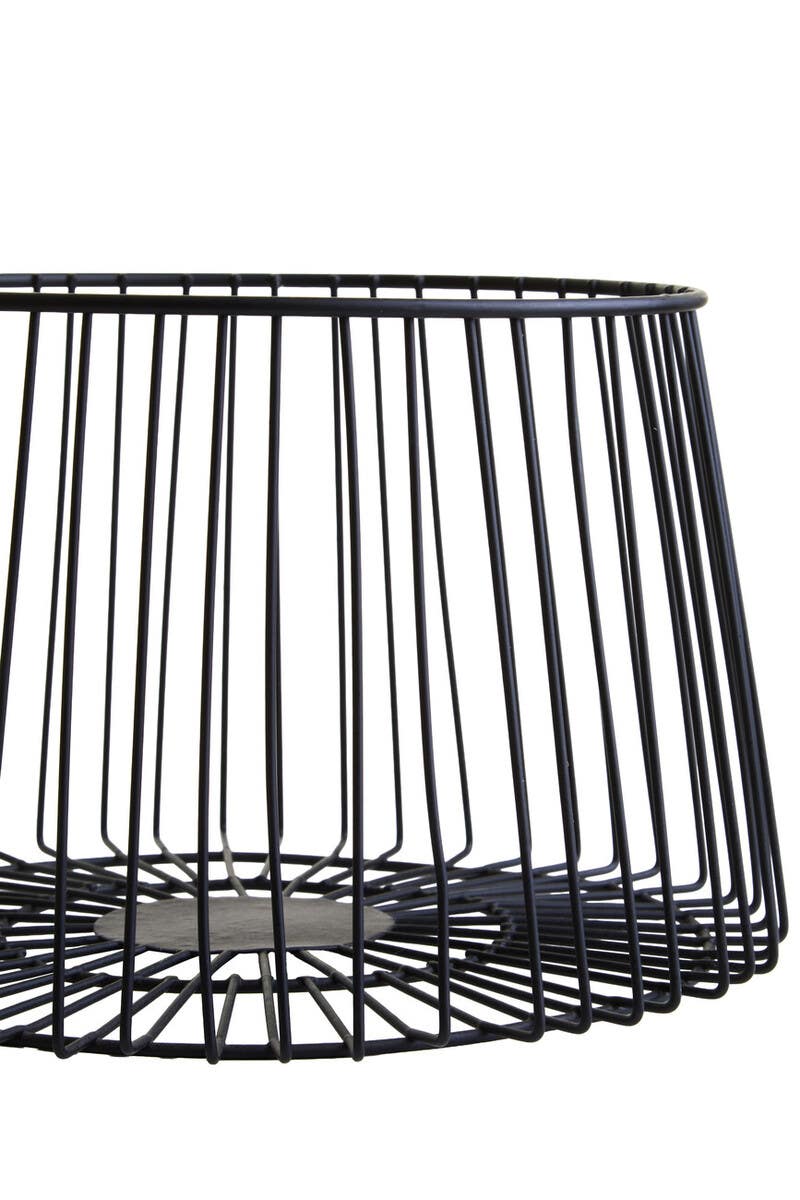 Vertex Deco Matt Black Small Fruit Basket