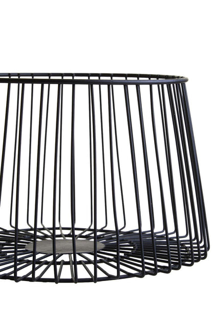 Vertex Deco Matt Black Small Fruit Basket