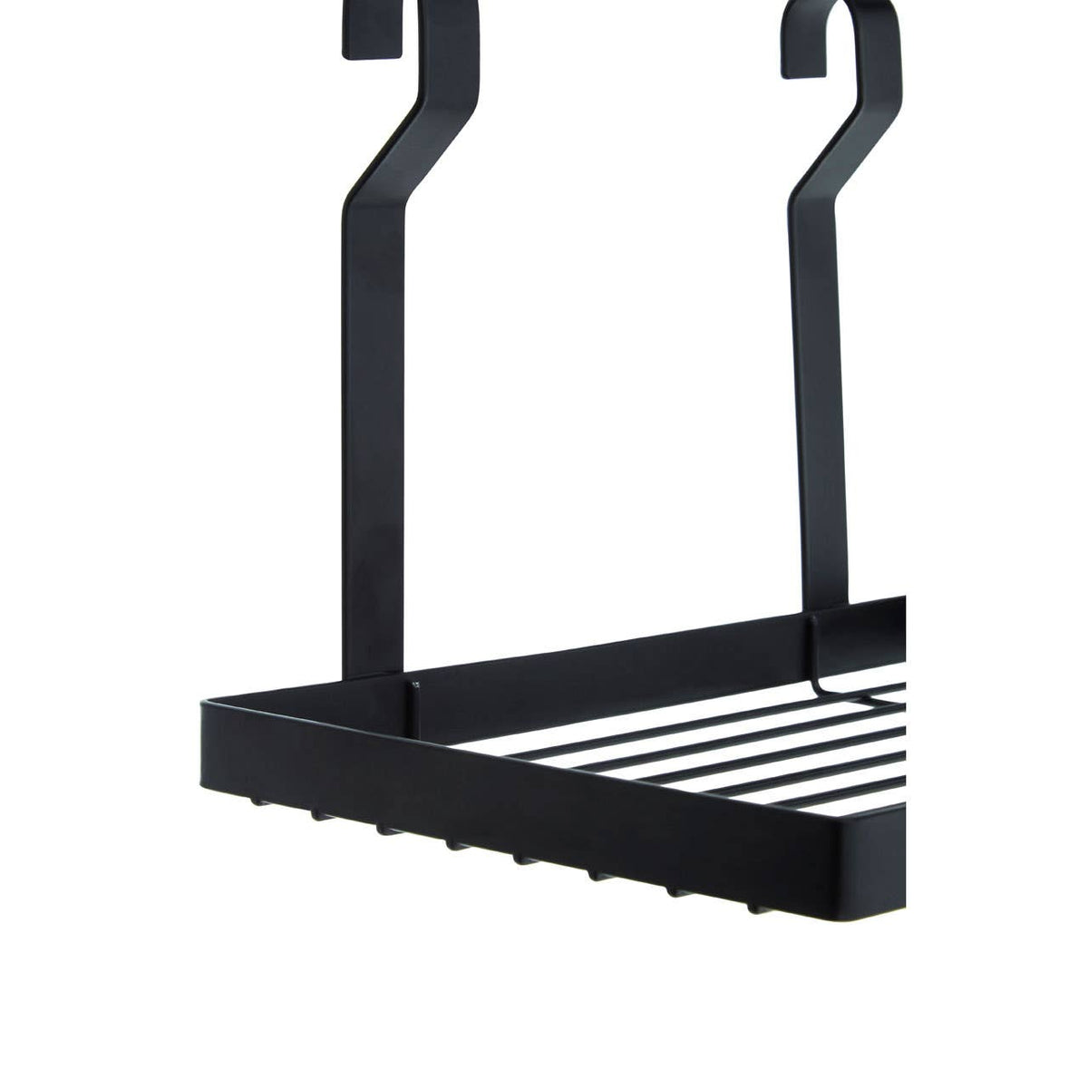 Sorello Matt Black Hanging Shelf Storage Rack