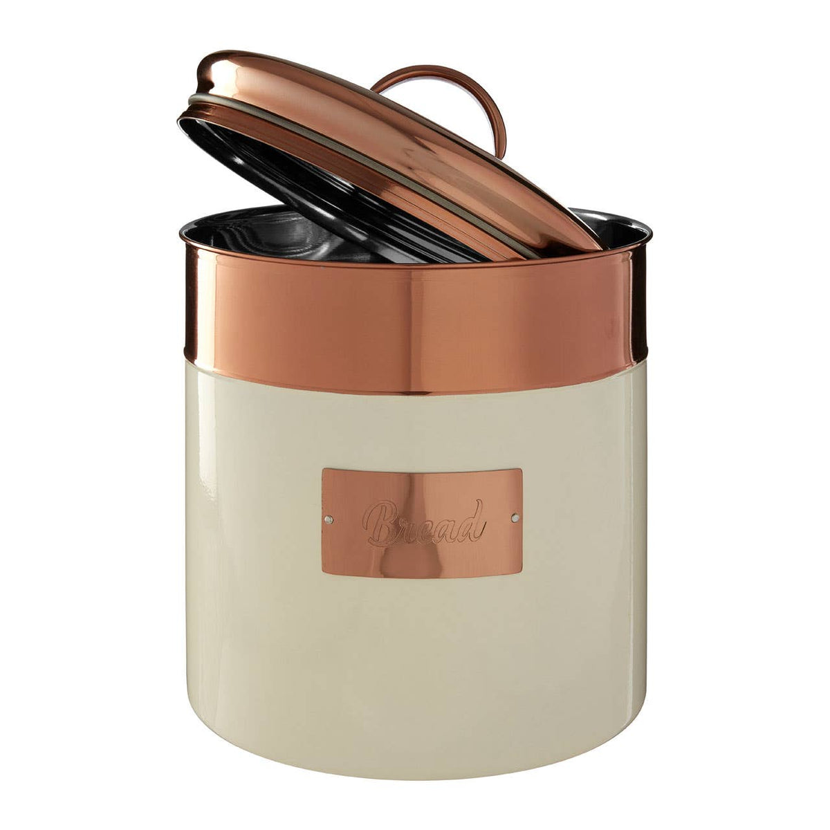 Prescott Cream And Copper Bread Bin