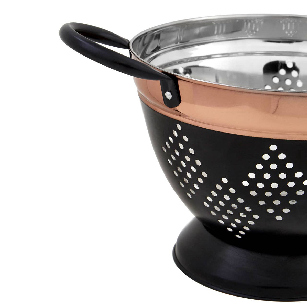 Prescott Medium Charcoal and Copper Colander