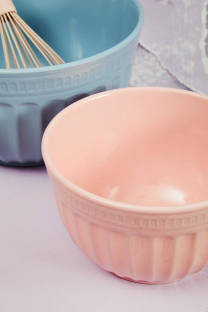 Alden Melamine Medium Mixing Bowl - Pink