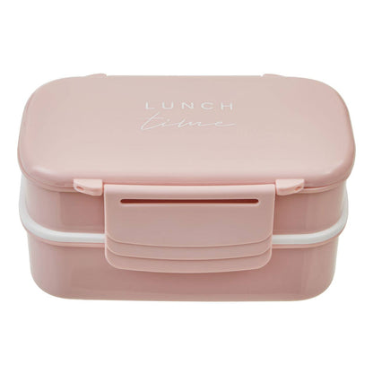 Grub Tub Light Pink Lunch Box With Cutlery