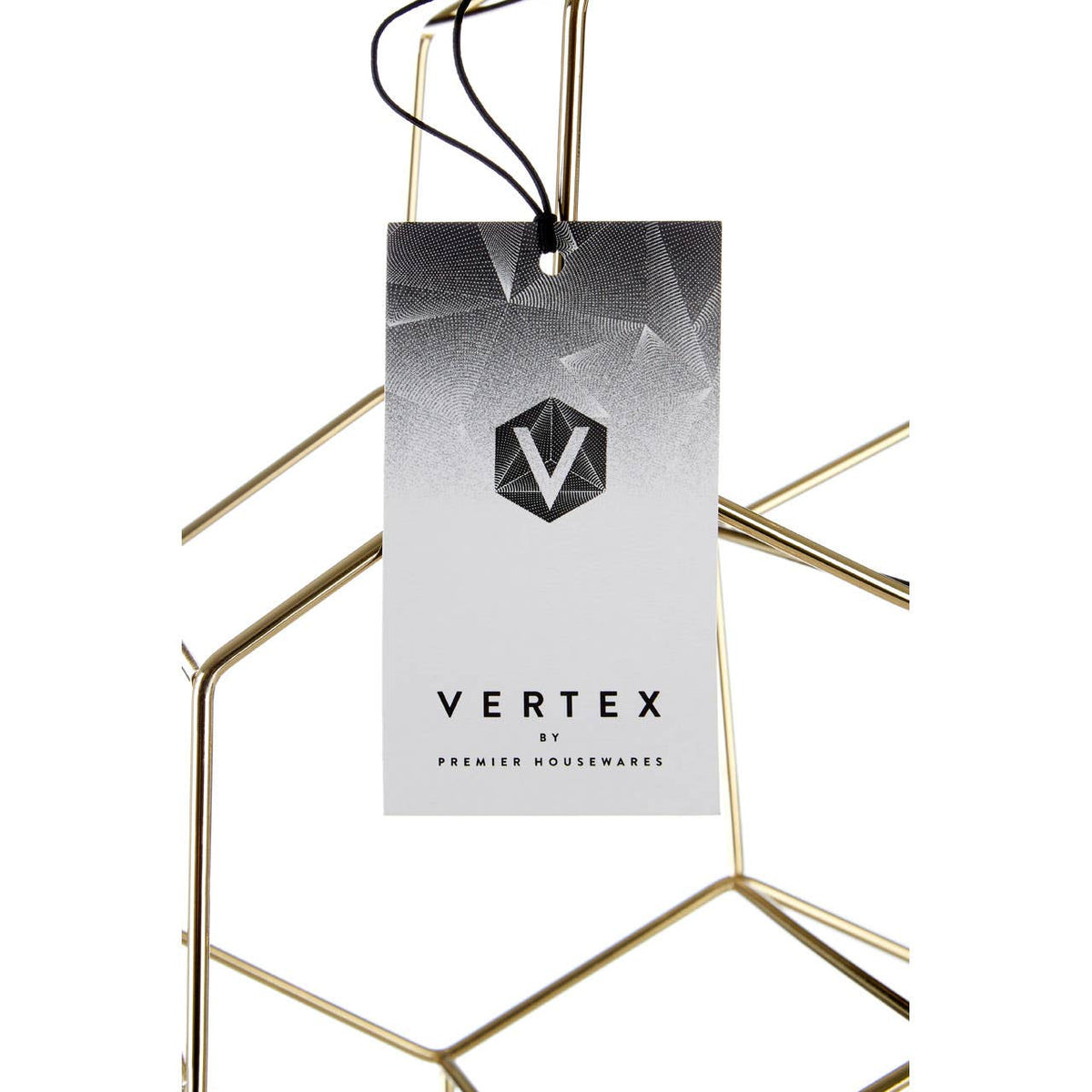 Vertex 6 Bottle Gold Finish Wine Rack