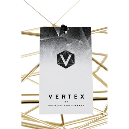 Vertex Gold Finish Wide Fruit Basket