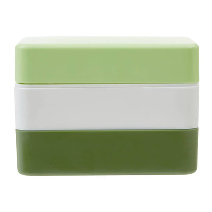 Grub Tub Three Compartment Green Lunch Box With Cutlery