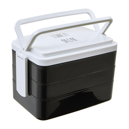 Grub Tub Black Lunch Box With Cutlery